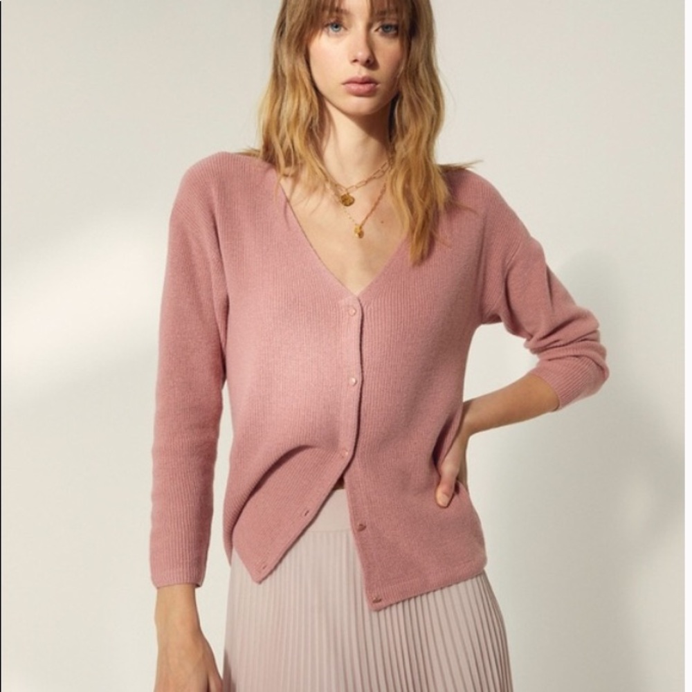 Used Aritzia Wilfred Front to Back Wool Cardigan M